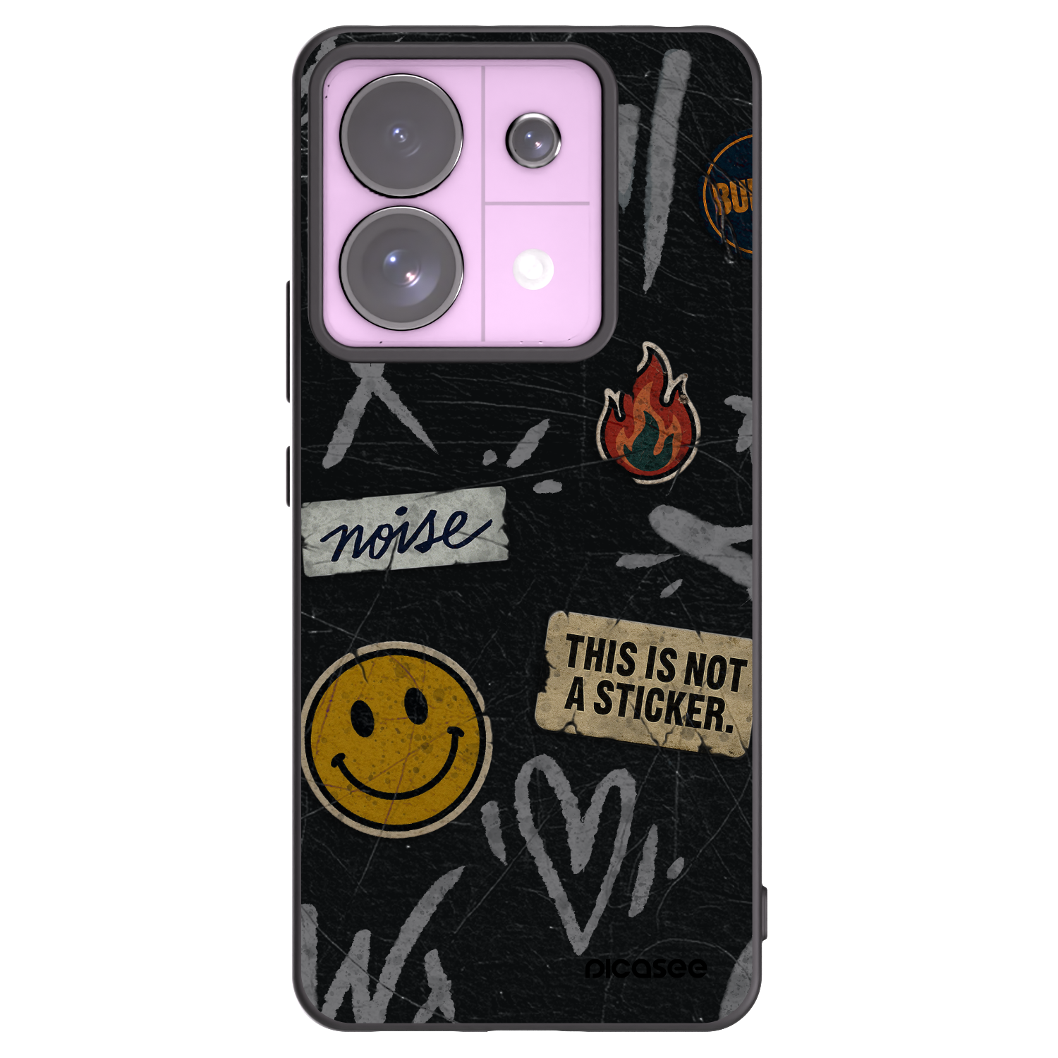 Picasee silikonski črni ovitek za Xiaomi Redmi Note 13 Pro 5G - STICKERS x TAGS