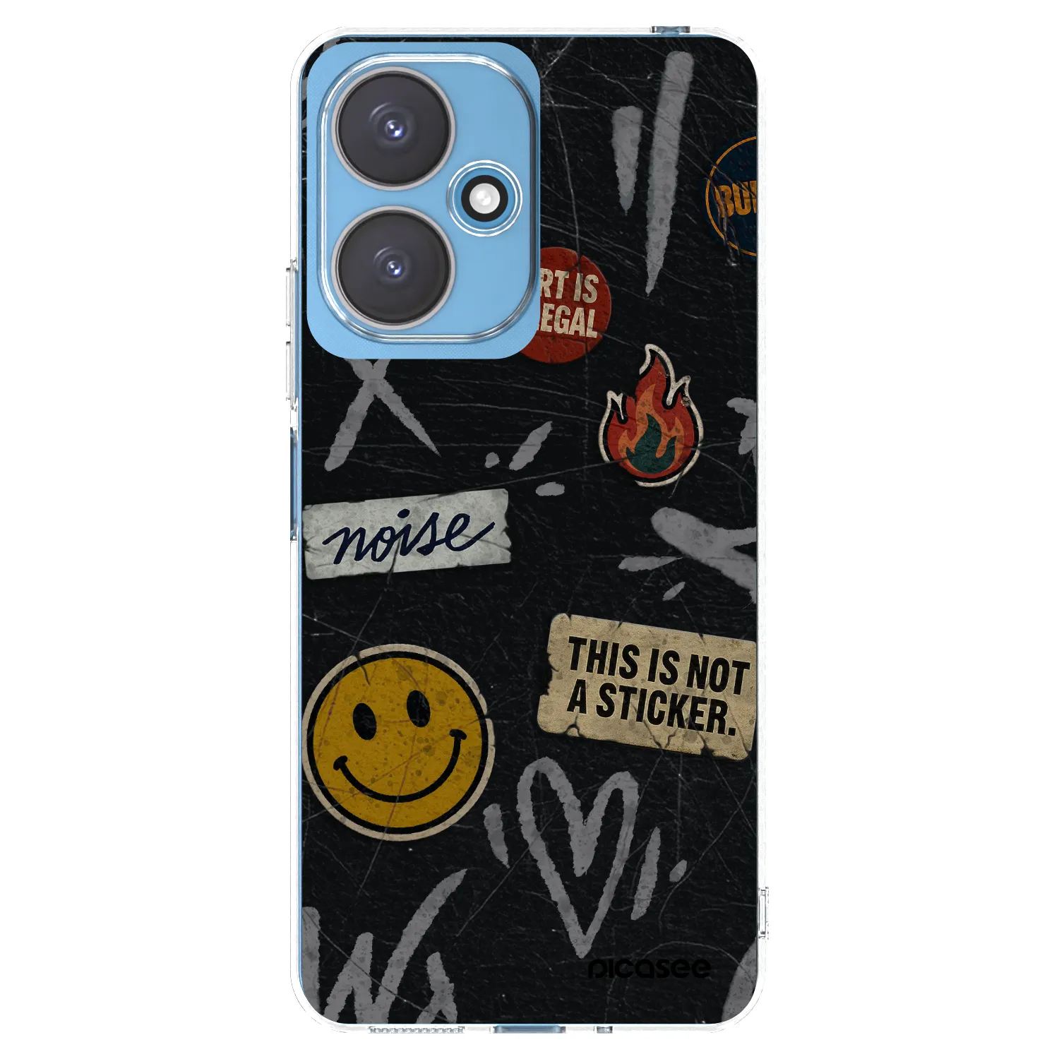 Picasee silikonski prozorni ovitek za Xiaomi Redmi 13C 5G - STICKERS x TAGS