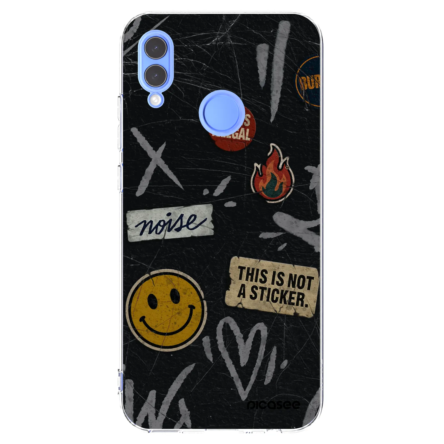 Picasee silikonski prozorni ovitek za Huawei P Smart 2019 - STICKERS x TAGS