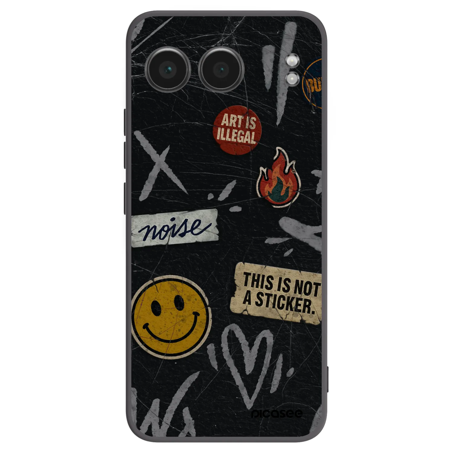 Picasee silikonski črni ovitek za OnePlus Nord 4 - STICKERS x TAGS