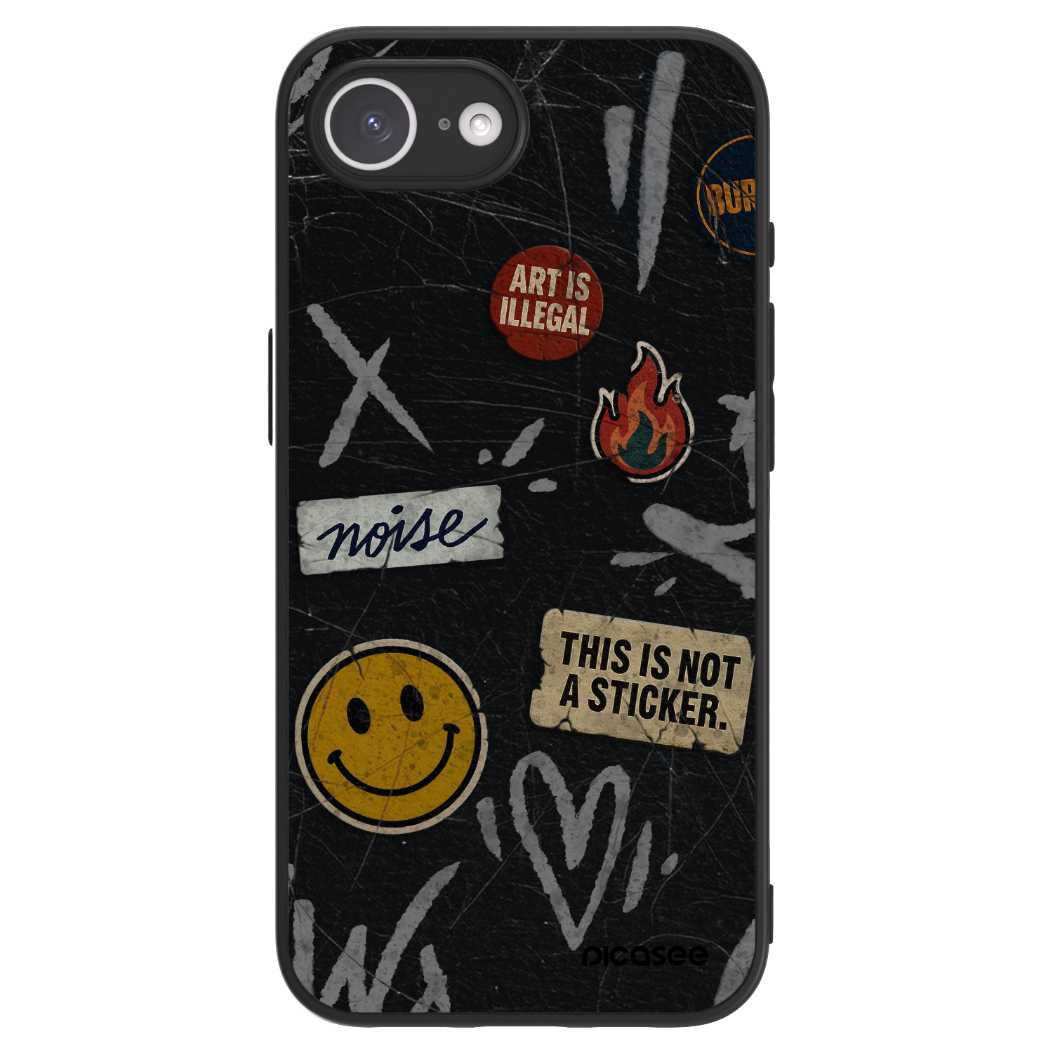 Picasee ULTIMATE CASE za Apple iPhone 16e - STICKERS x TAGS