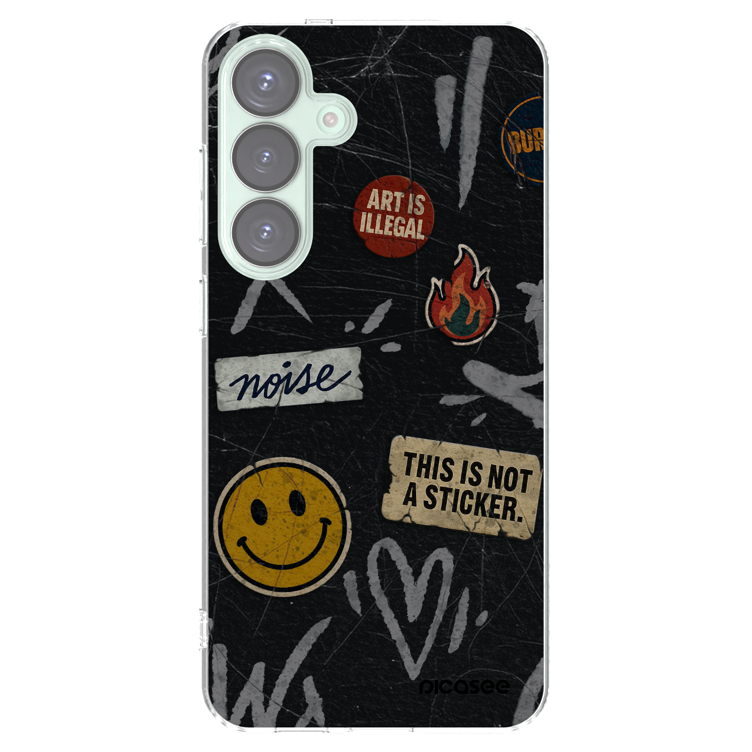 Picasee silikonski prozorni ovitek za Samsung Galaxy S25+ 5G - STICKERS x TAGS