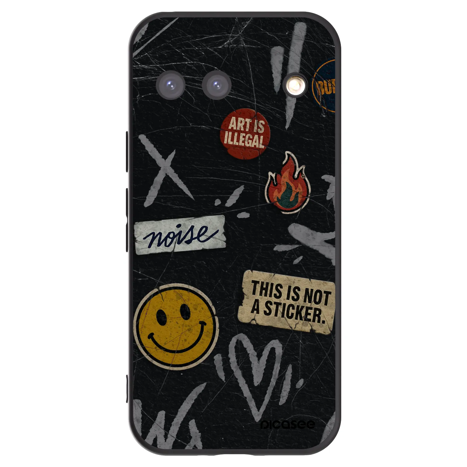 Picasee silikonski črni ovitek za Google Pixel 9 - STICKERS x TAGS