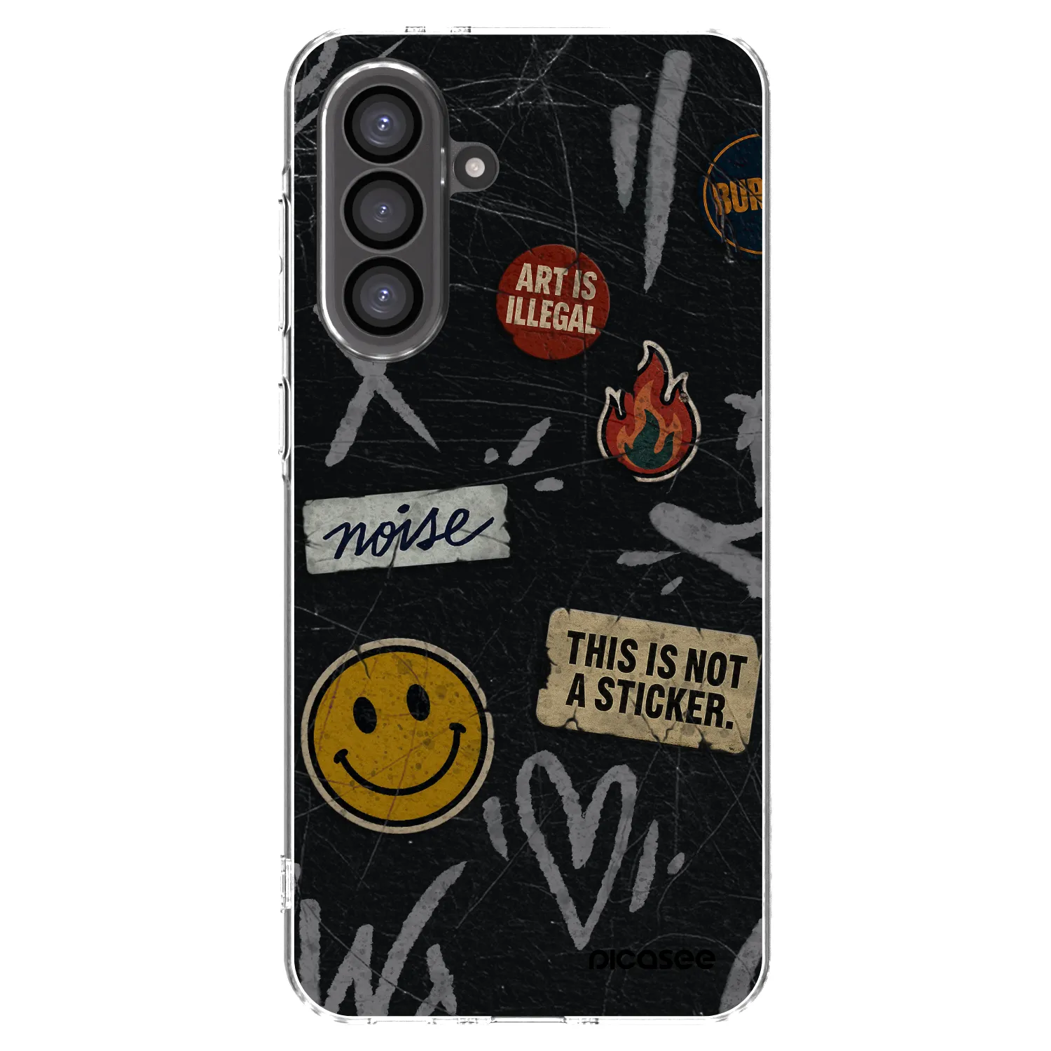 Picasee silikonski prozorni ovitek za Samsung Galaxy A56 5G A566B - STICKERS x TAGS