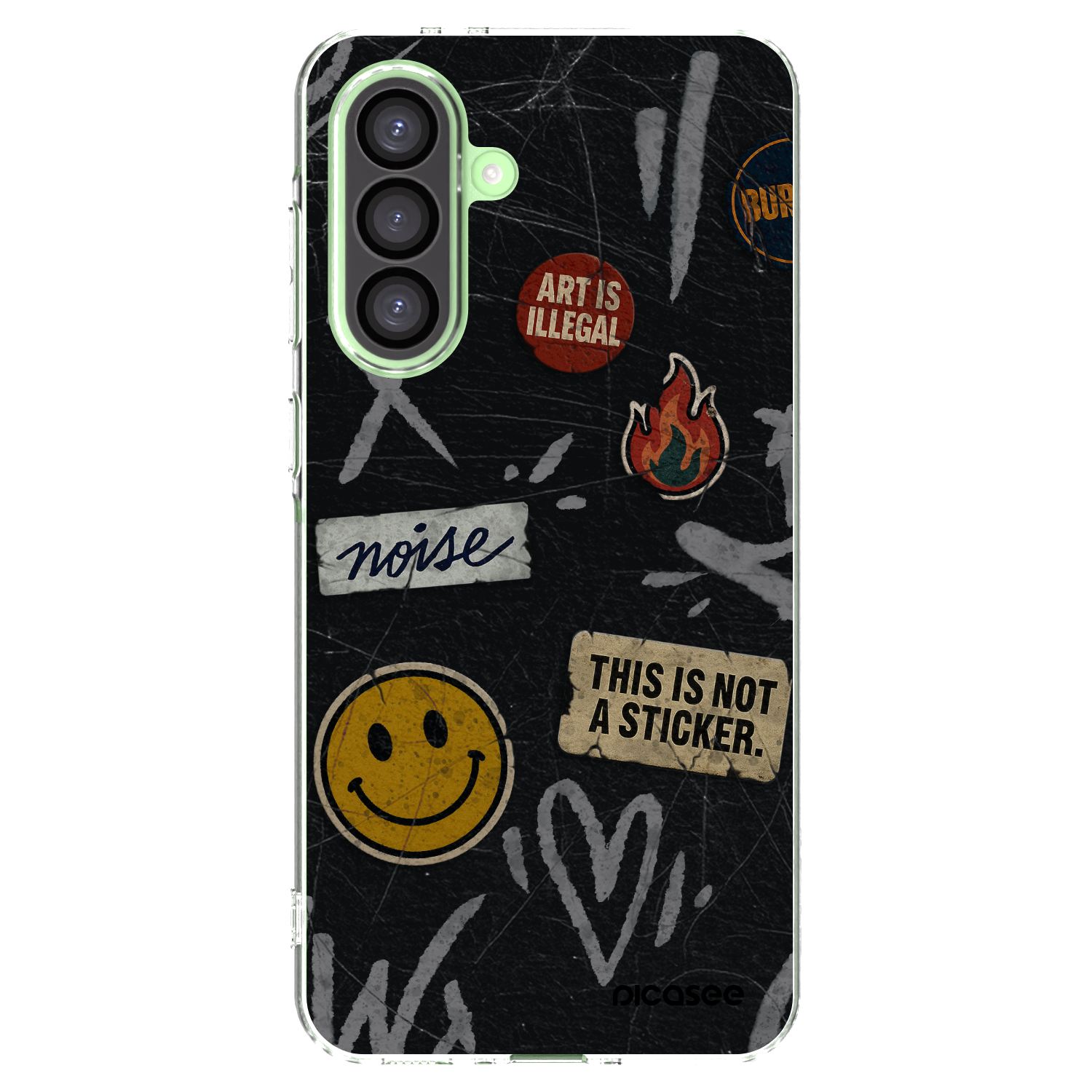 Picasee silikonski prozorni ovitek za Samsung Galaxy A26 5G A266B - STICKERS x TAGS