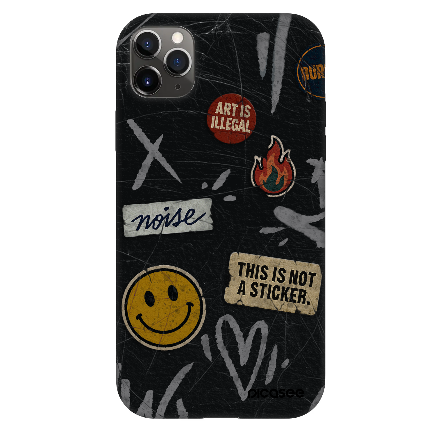 Picasee Fashion Case za Apple iPhone 11 Pro Max - STICKERS x TAGS