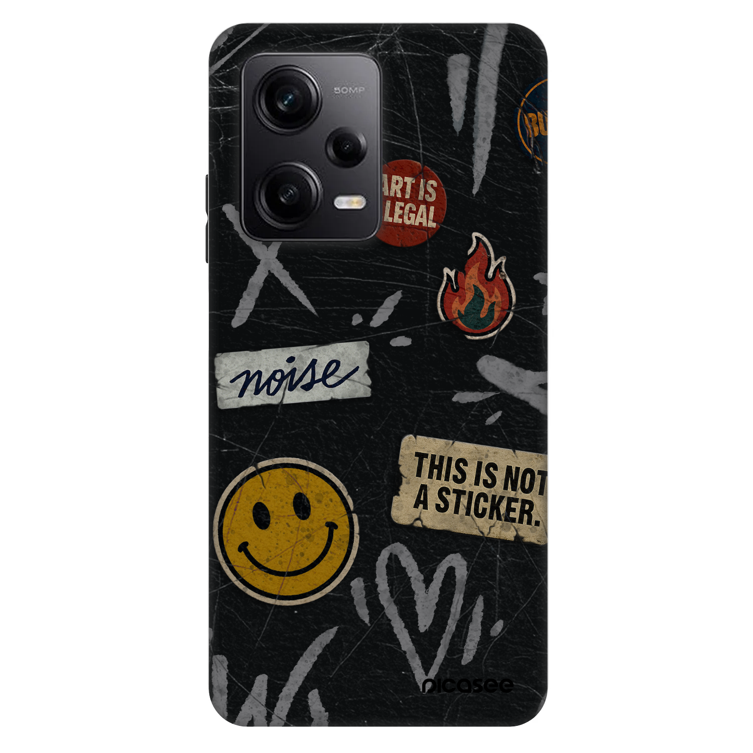 Picasee Fashion Case za Xiaomi Redmi Note 12 Pro+ 5G - STICKERS x TAGS