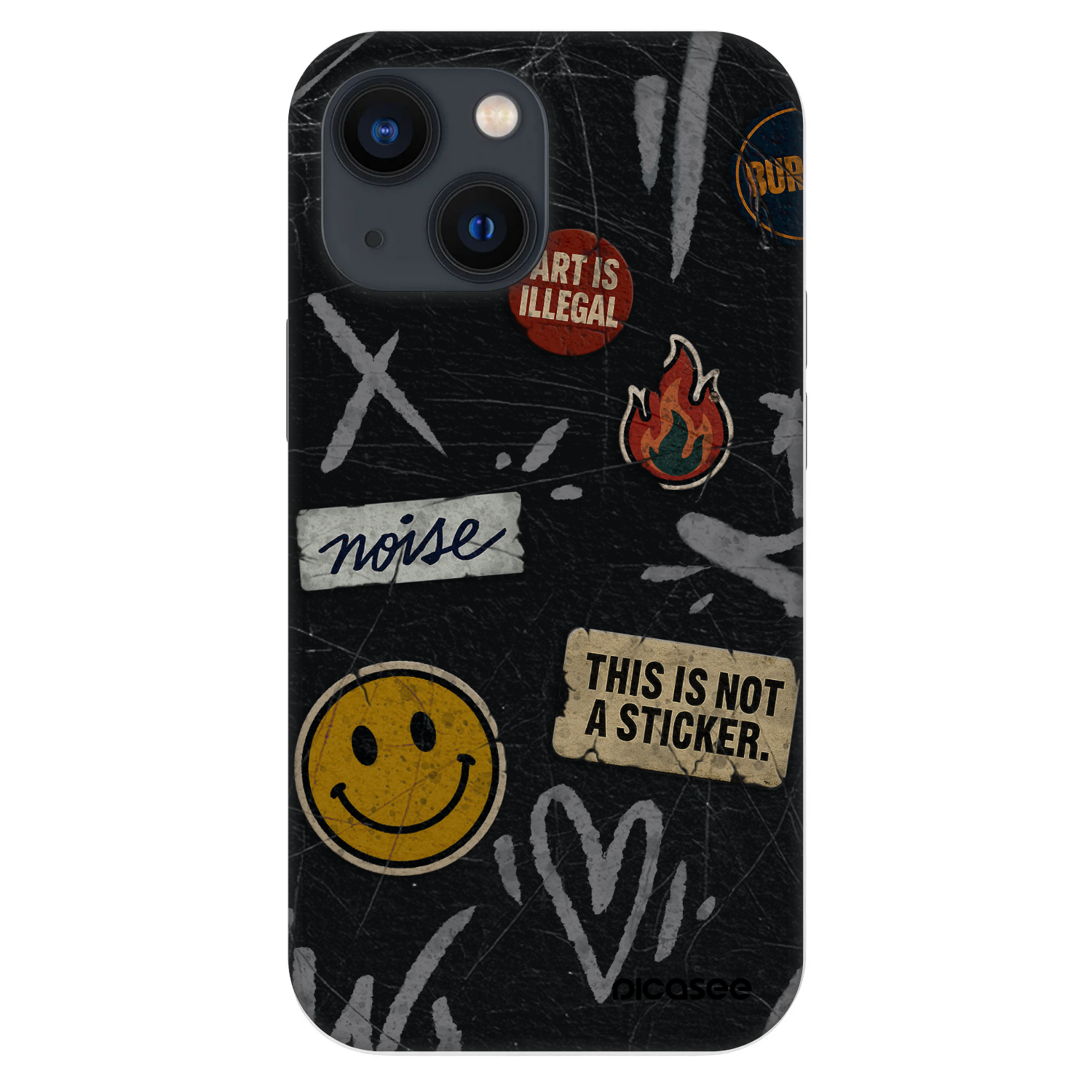 Picasee Fashion Case za Apple iPhone 13 mini - STICKERS x TAGS