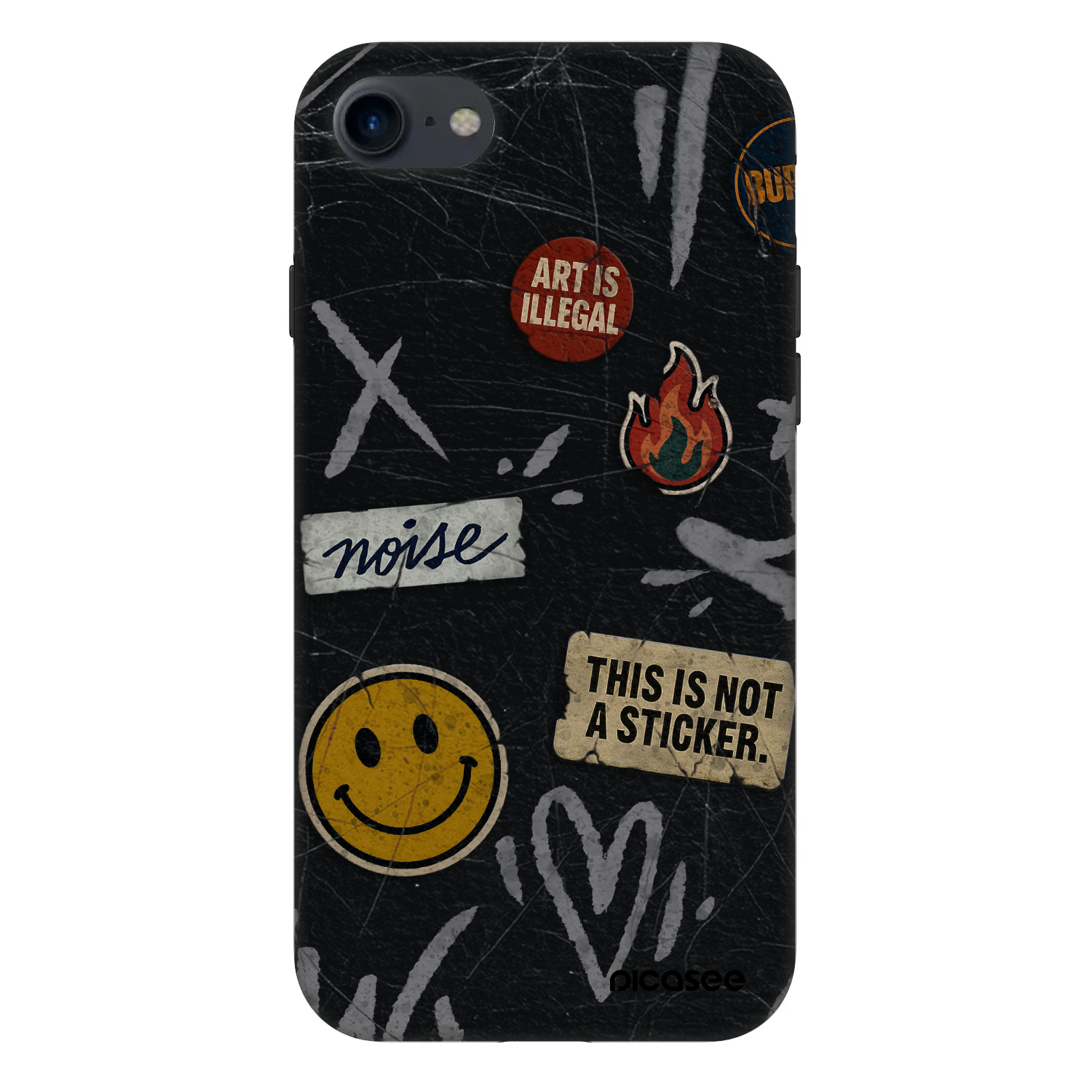 Picasee Fashion Case za Apple iPhone 8 - STICKERS x TAGS