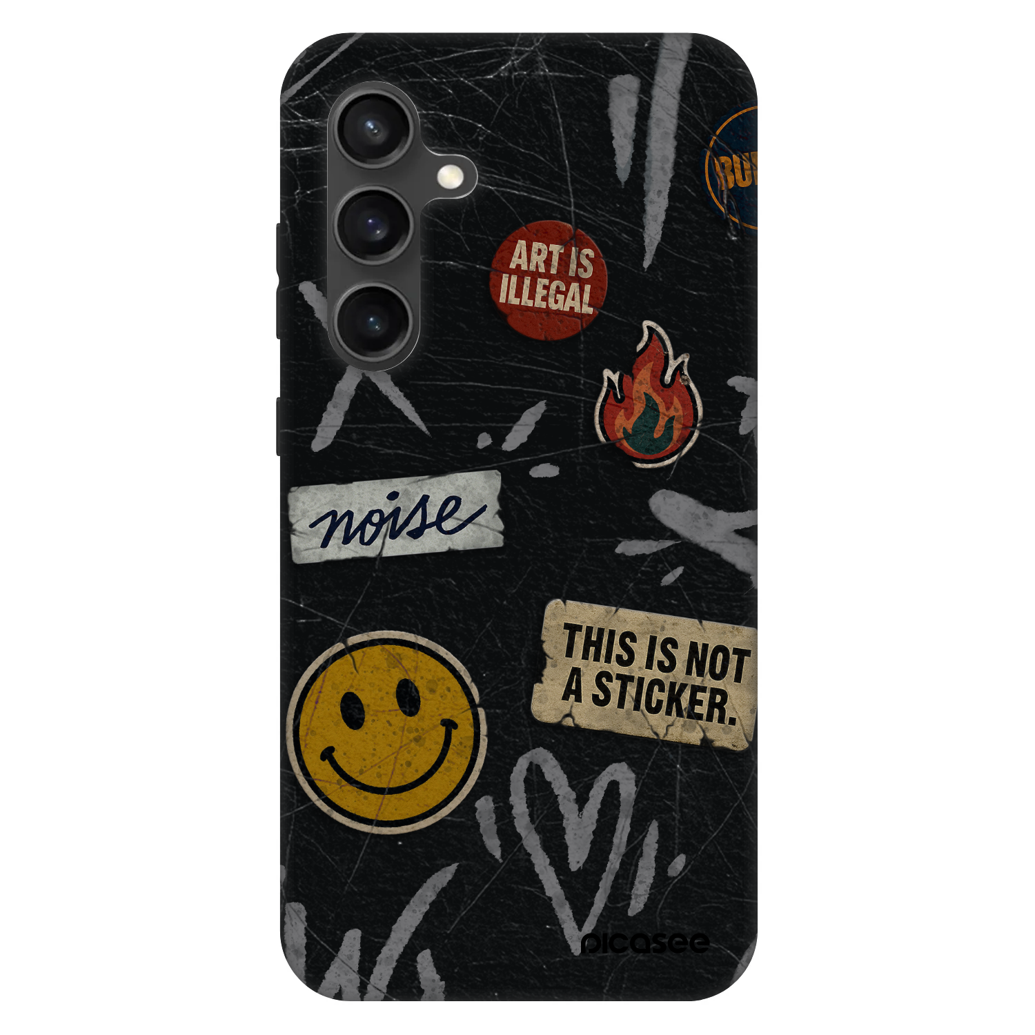 Picasee Fashion Case za Samsung Galaxy S24 FE S721B - STICKERS x TAGS