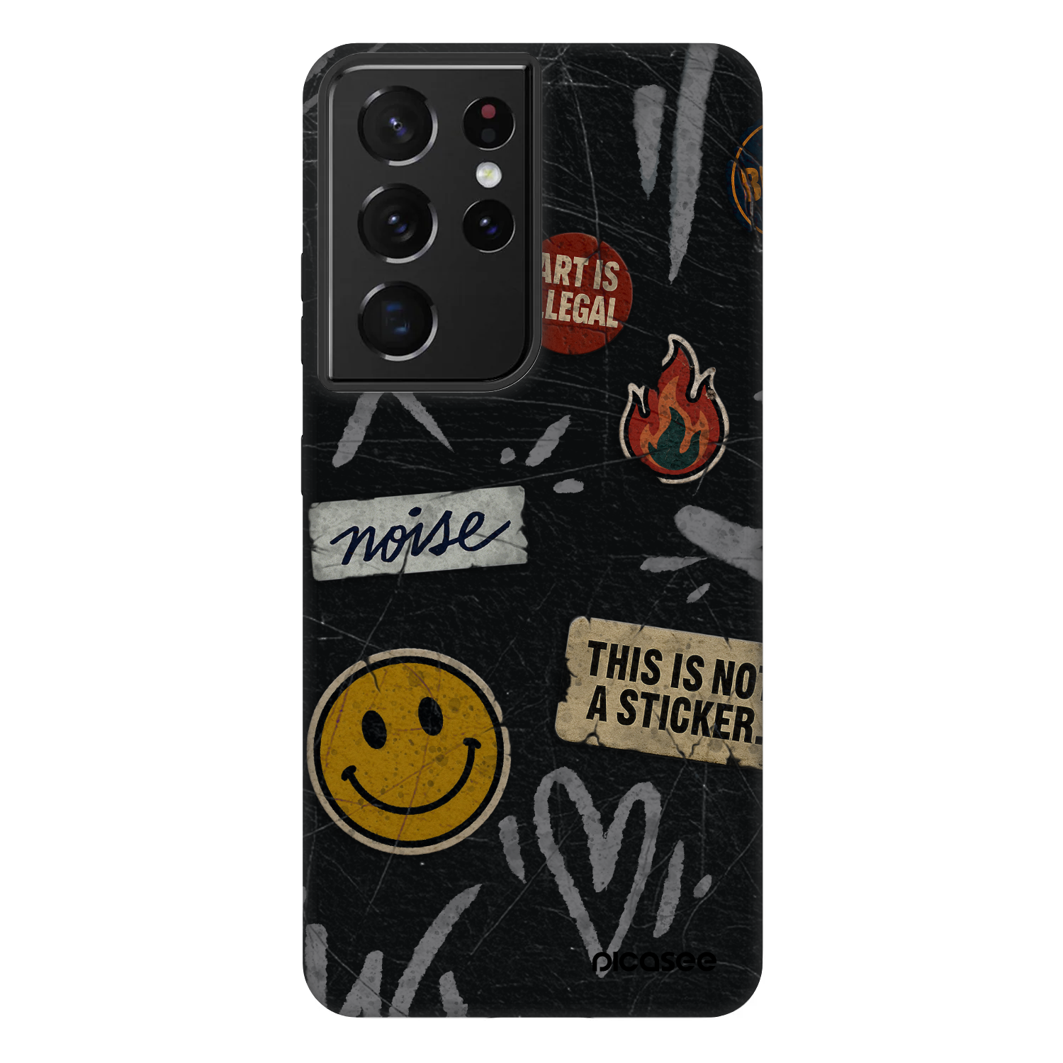 Picasee Fashion Case za Samsung Galaxy S21 Ultra 5G G998B - STICKERS x TAGS