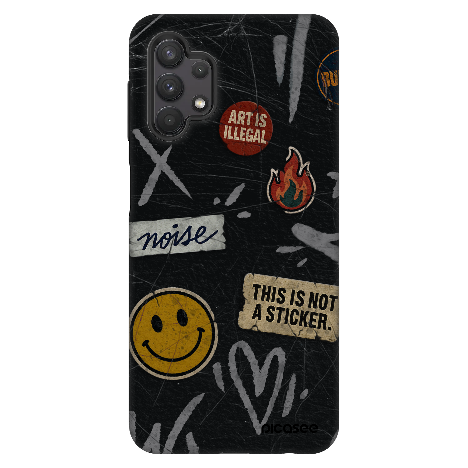 Picasee Fashion Case za Samsung Galaxy A32 5G A326B - STICKERS x TAGS