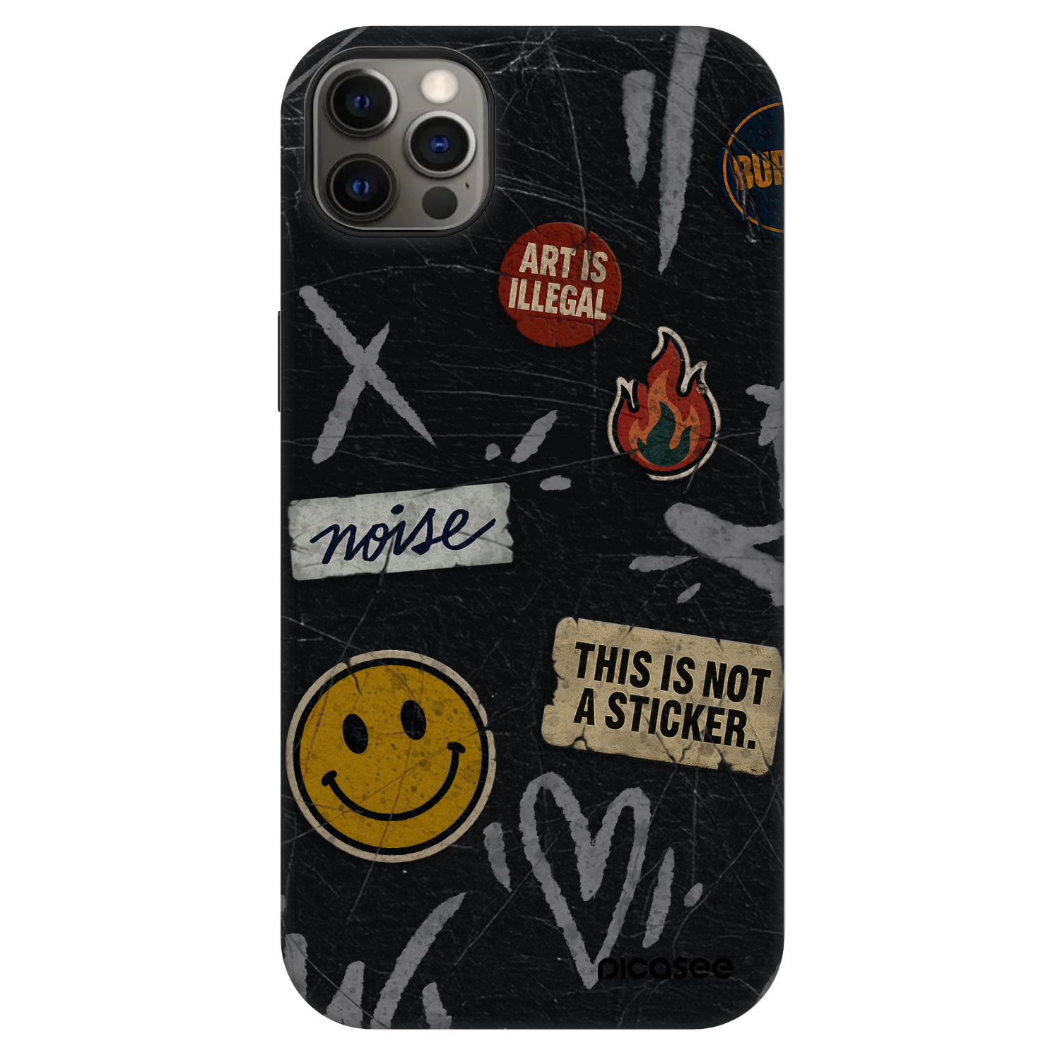 Picasee Fashion Case MagSafe za Apple iPhone 12 Pro Max - STICKERS x TAGS