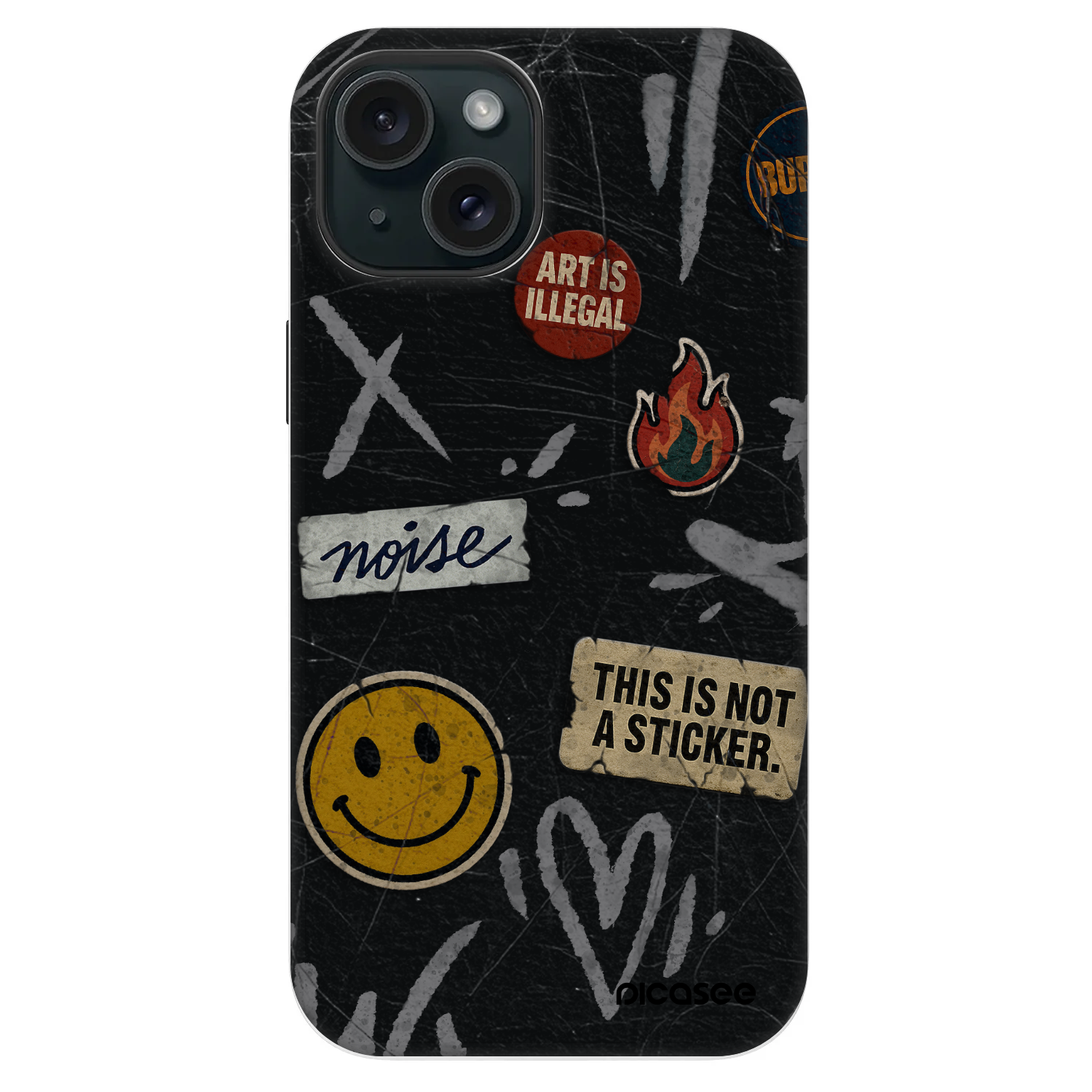 Picasee Fashion Case MagSafe za Apple iPhone 14 - STICKERS x TAGS