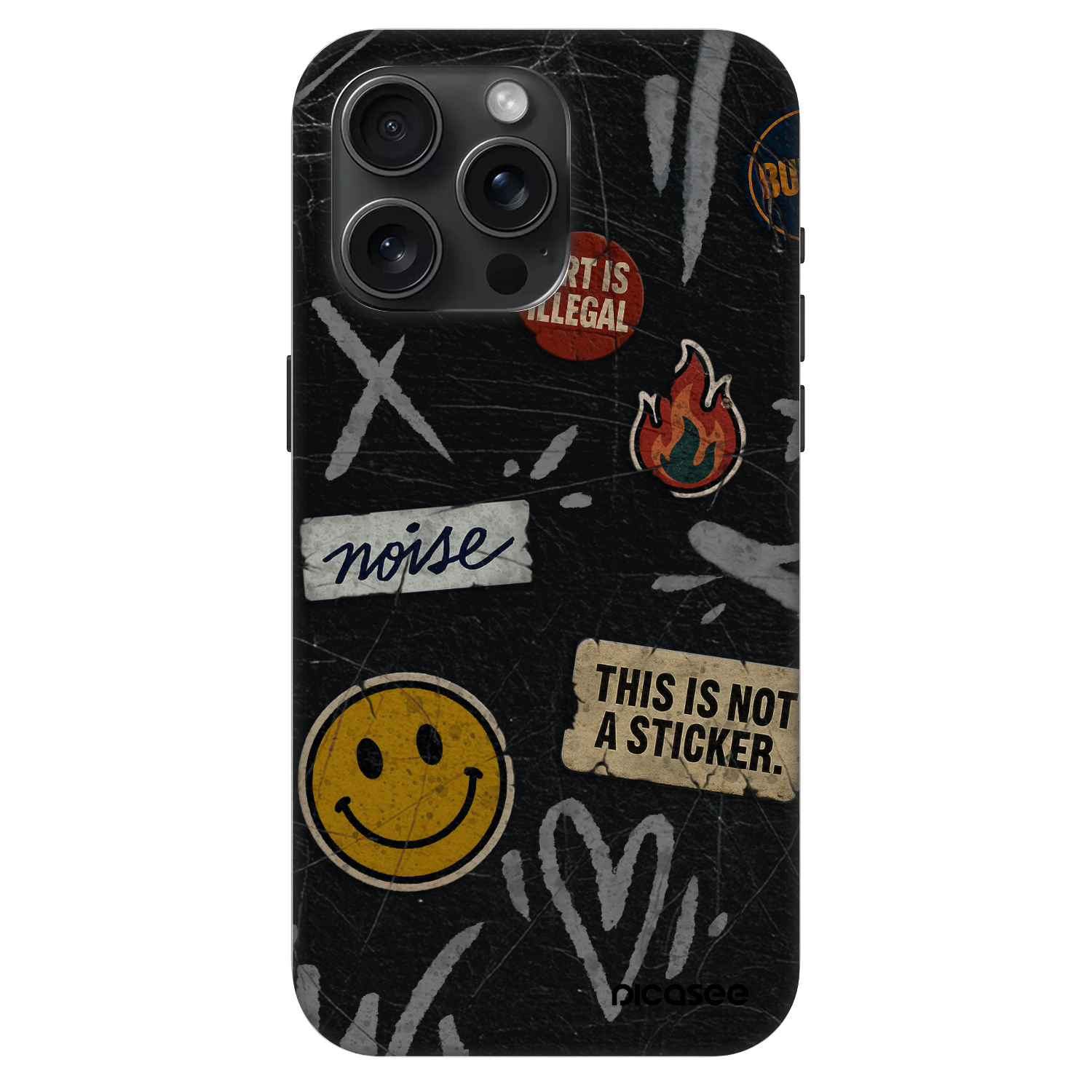 Picasee Fashion Case MagSafe za Apple iPhone 15 Pro Max - STICKERS x TAGS