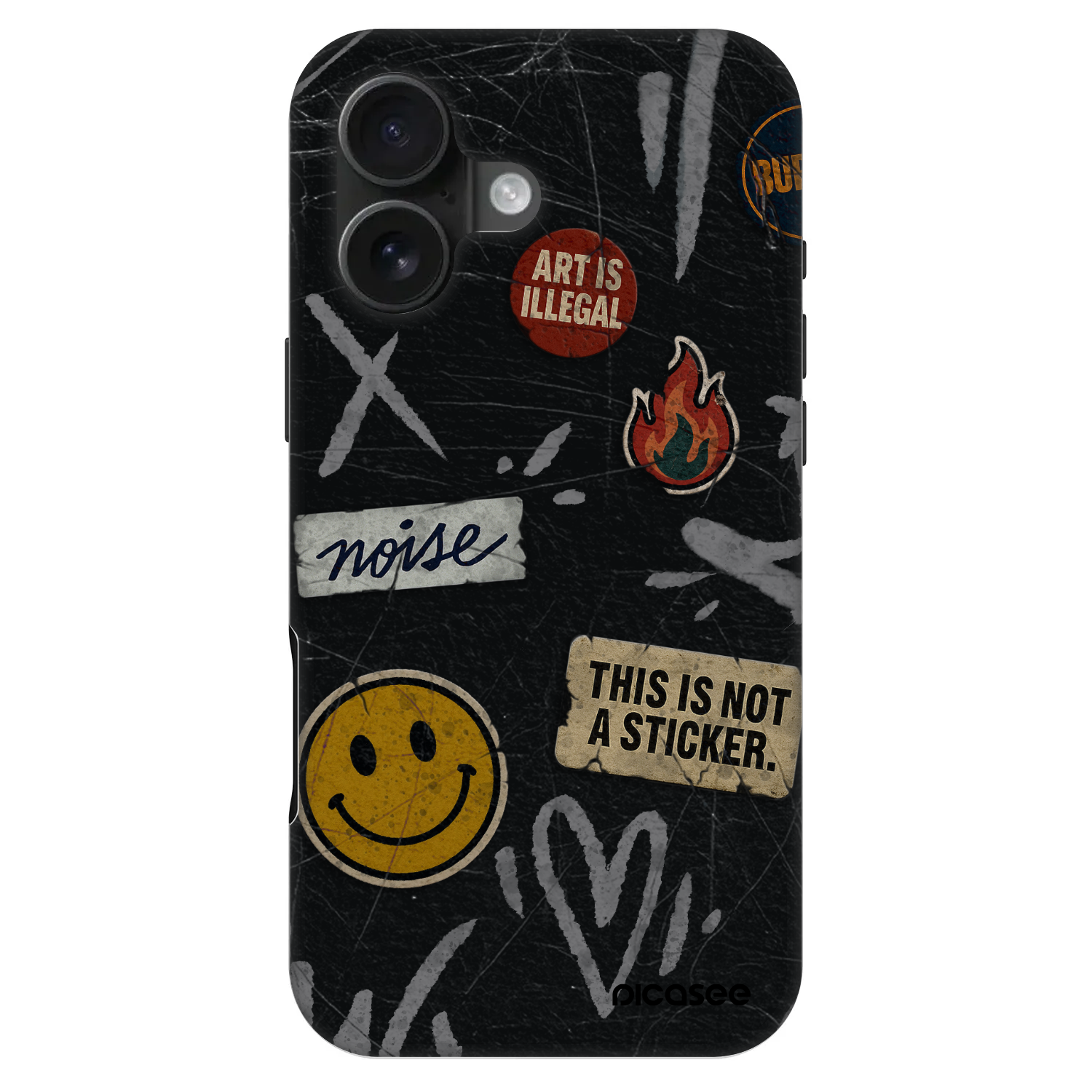 Picasee Fashion Case MagSafe za Apple iPhone 16 - STICKERS x TAGS