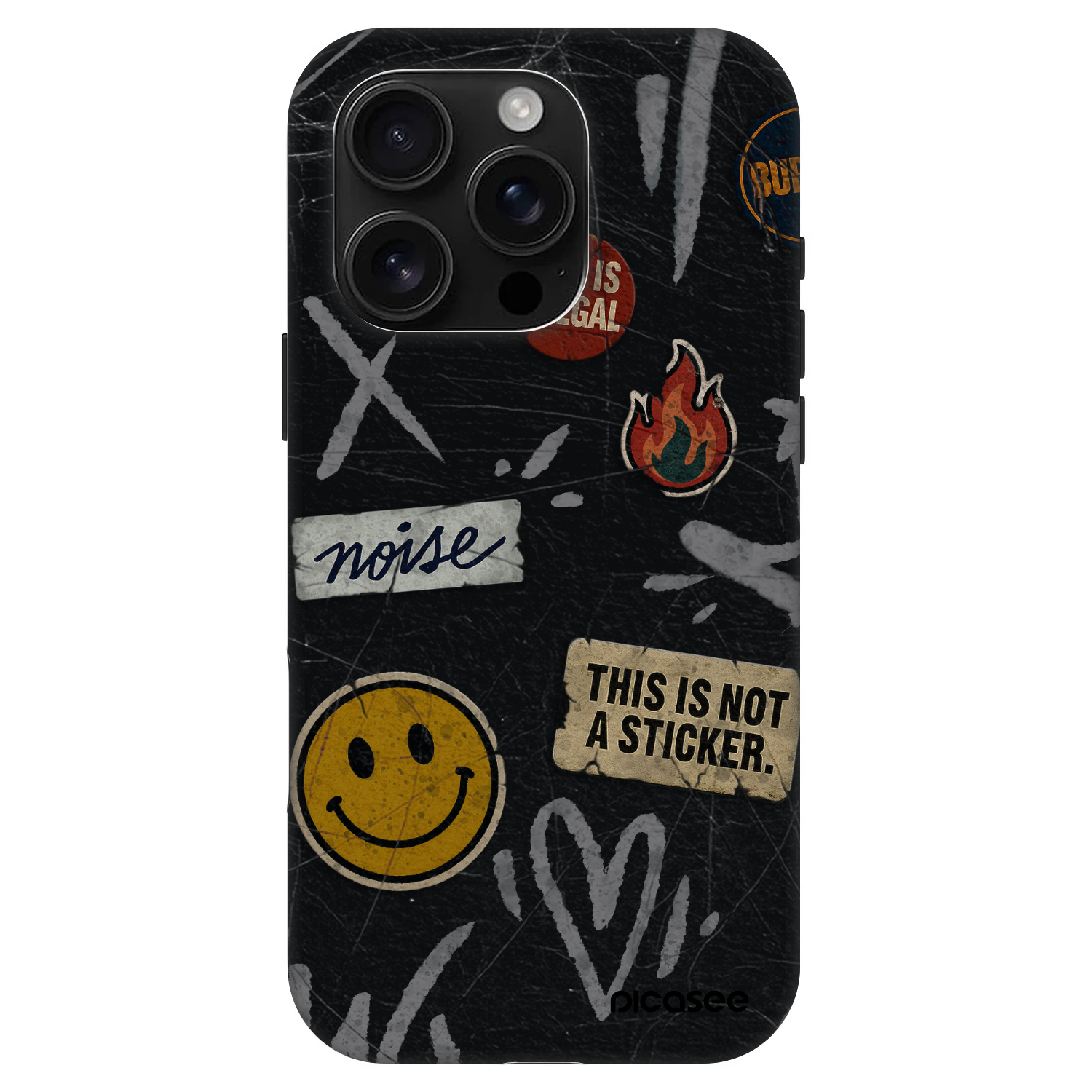 Picasee Fashion Case MagSafe za Apple iPhone 16 Pro - STICKERS x TAGS