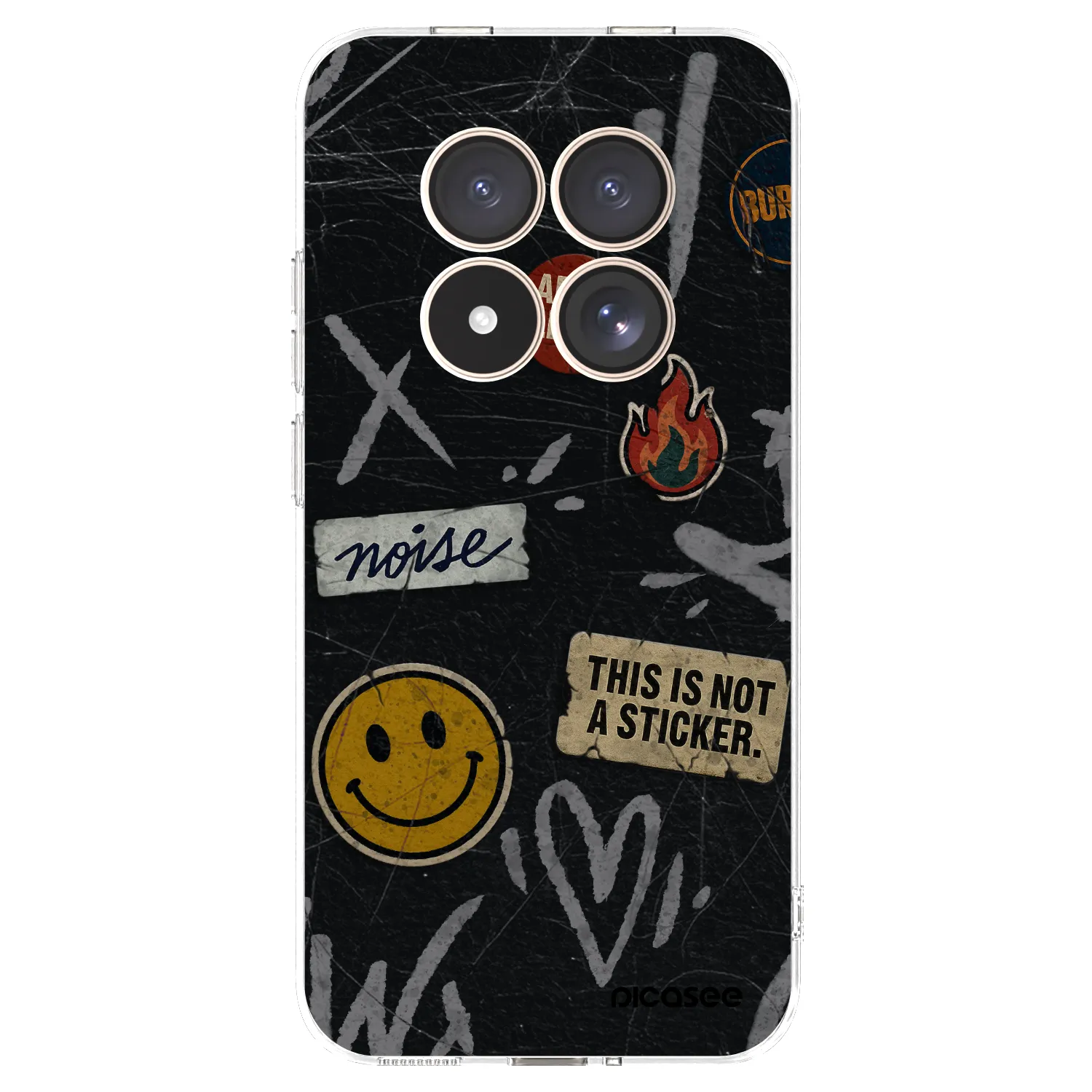 Picasee silikonski prozorni ovitek za Xiaomi Redmi Note 15 Pro 4G - STICKERS x TAGS