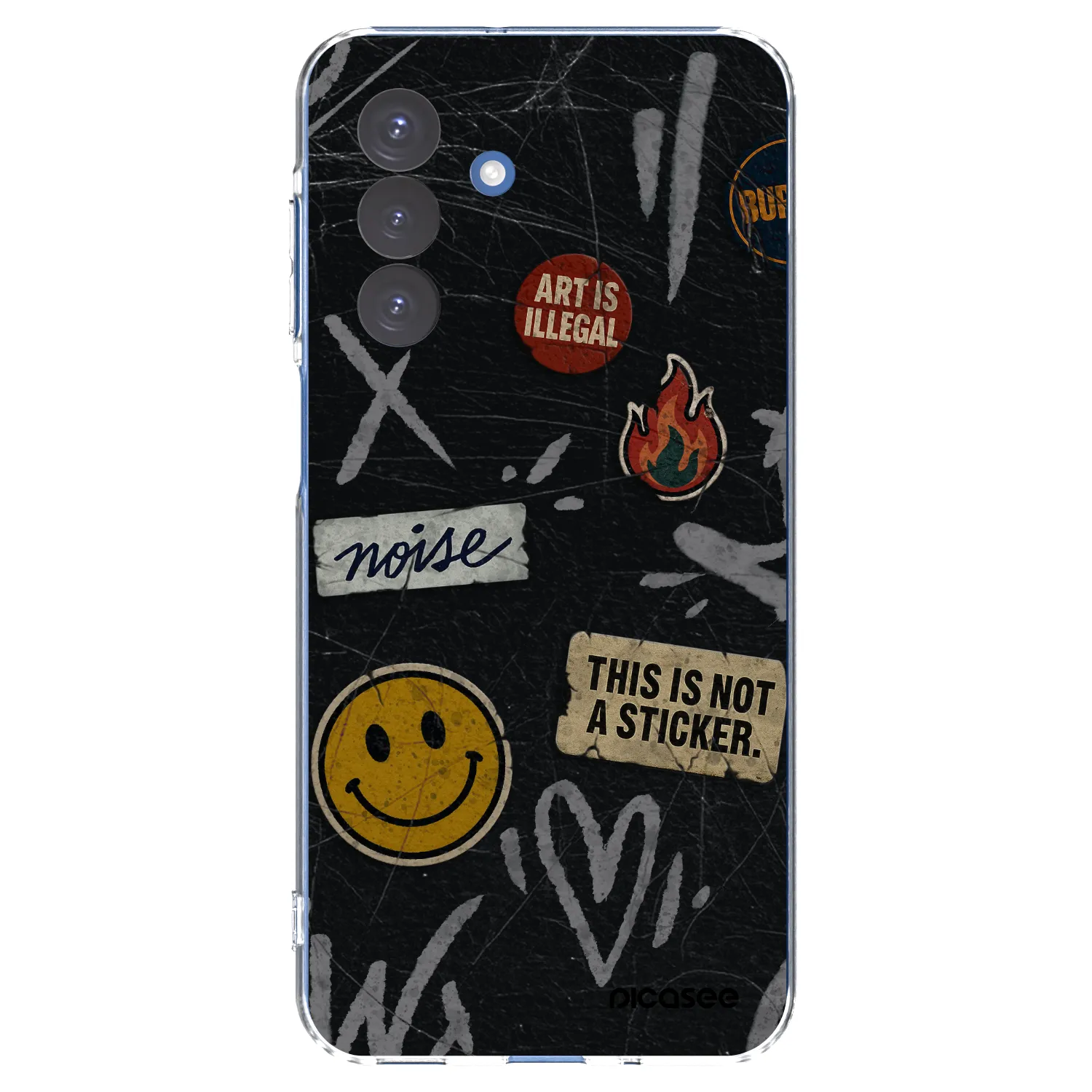 Picasee silikonski prozorni ovitek za Samsung Galaxy A17 5G - STICKERS x TAGS