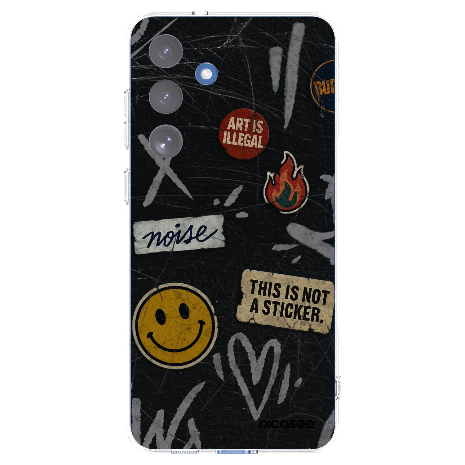 Picasee silikonski prozorni ovitek za Samsung Galaxy S25 FE 5G - STICKERS x TAGS