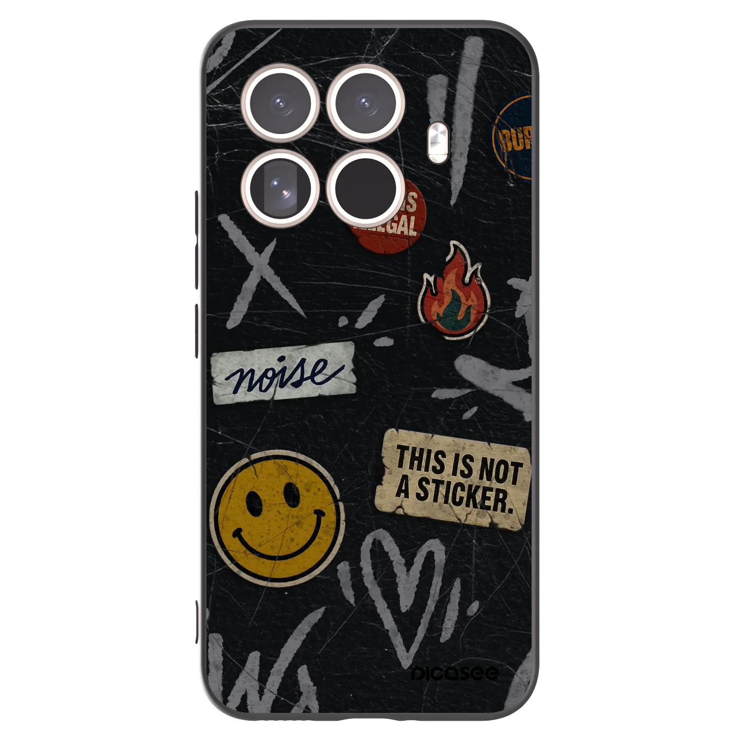 Picasee silikonski črni ovitek za Xiaomi 15T Pro - STICKERS x TAGS