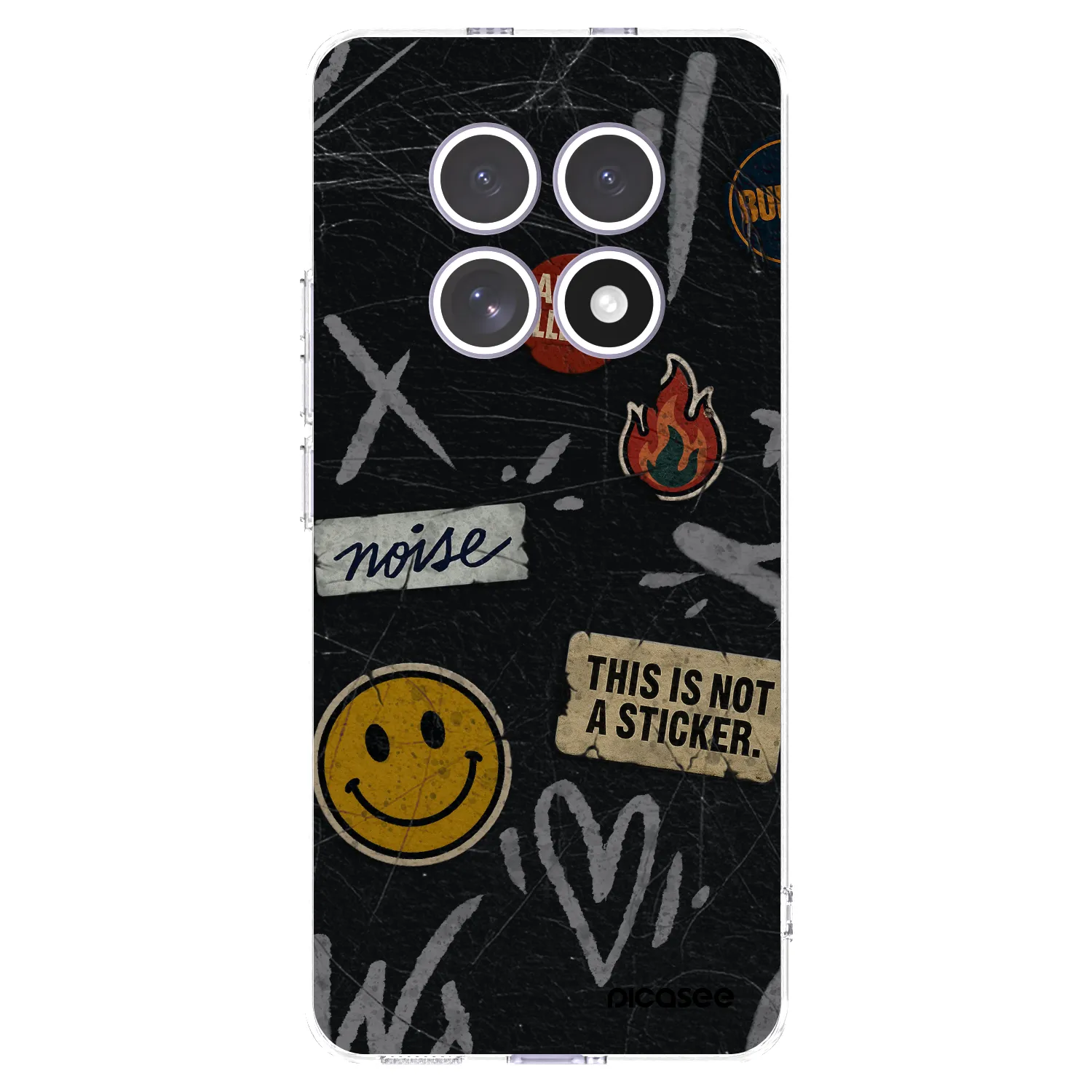 Picasee silikonski prozorni ovitek za Xiaomi Redmi Note 15 - STICKERS x TAGS