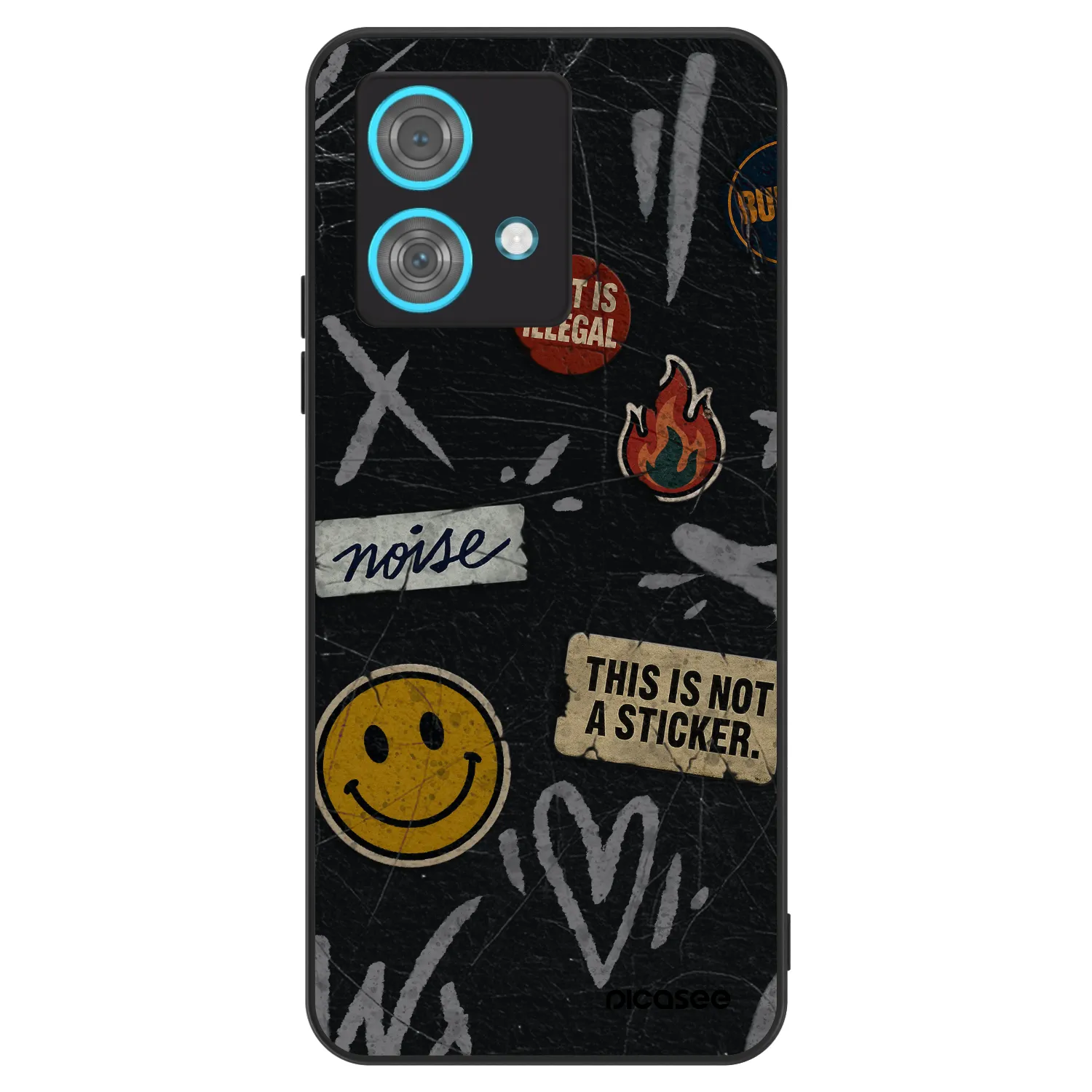 Picasee ULTIMATE CASE za Motorola Edge 40 Neo - STICKERS x TAGS