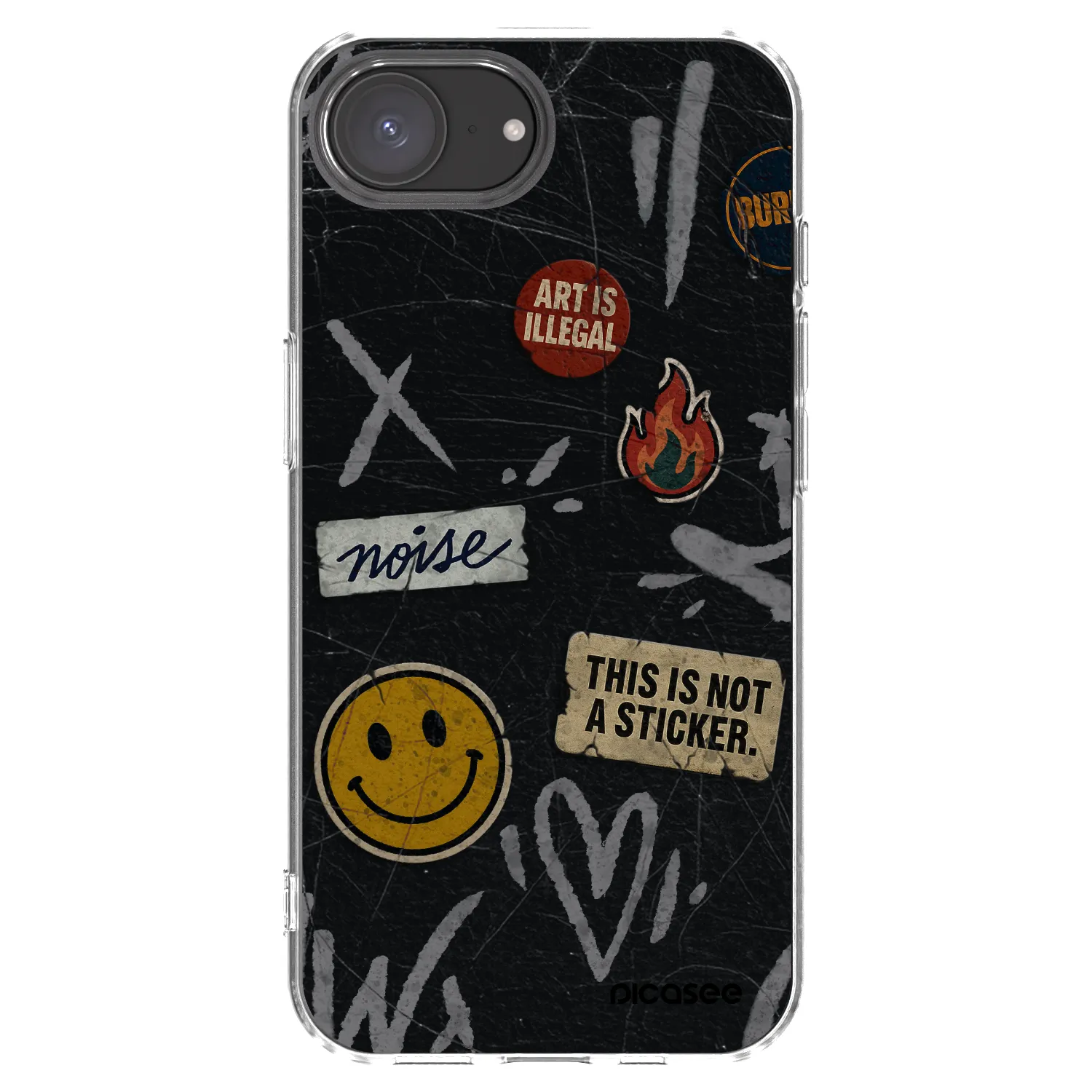 Picasee silikonski prozorni ovitek za Apple iPhone 17e - STICKERS x TAGS