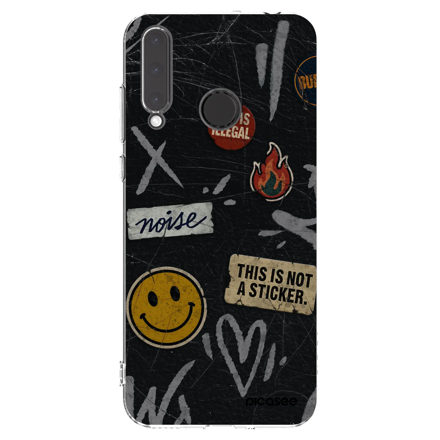 Picasee silikonski prozorni ovitek za Honor 20 Lite - STICKERS x TAGS