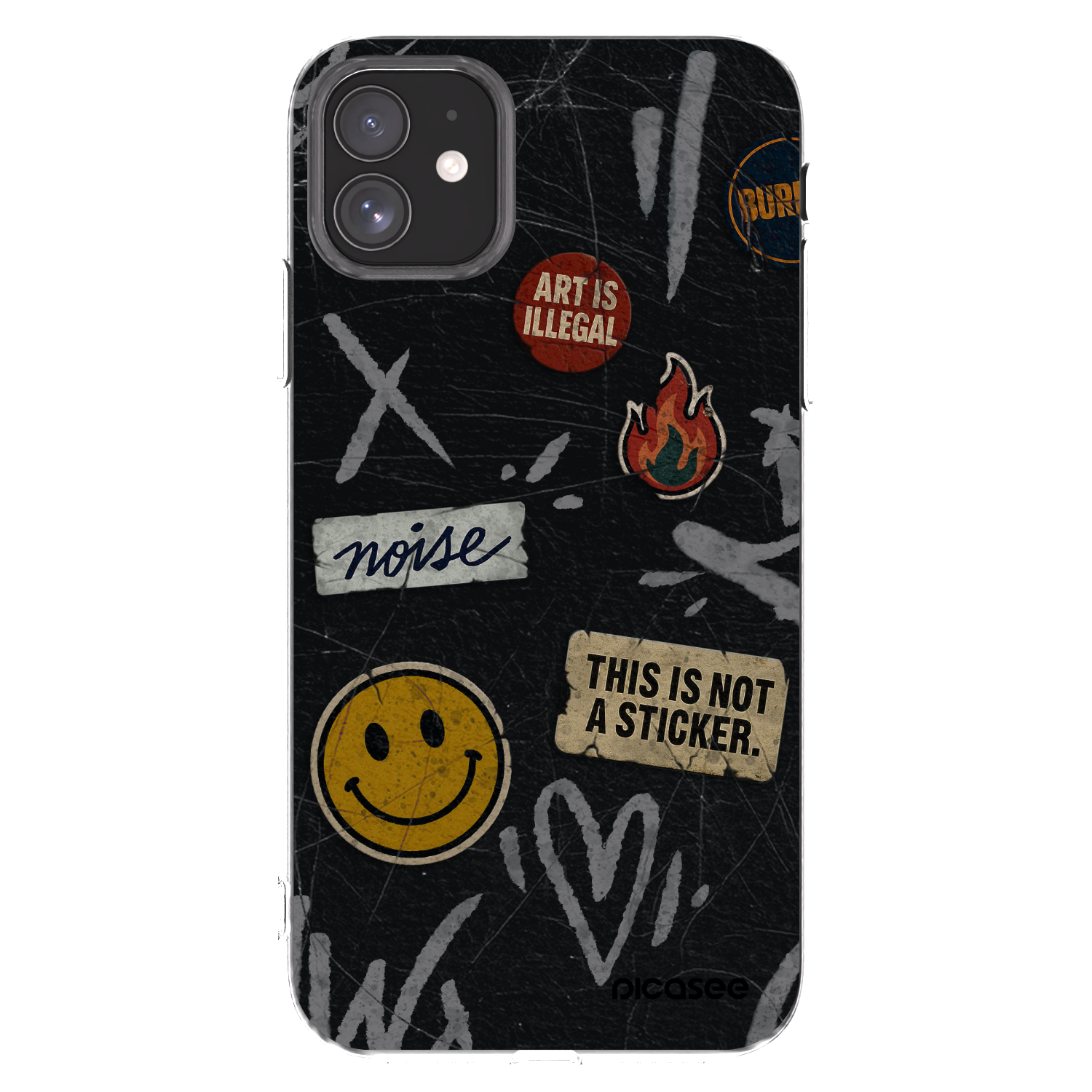 Picasee silikonski prozorni ovitek za Apple iPhone 11 - STICKERS x TAGS