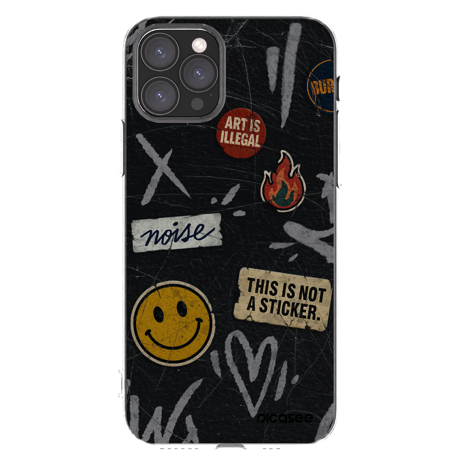 Picasee silikonski prozorni ovitek za Apple iPhone 11 Pro - STICKERS x TAGS