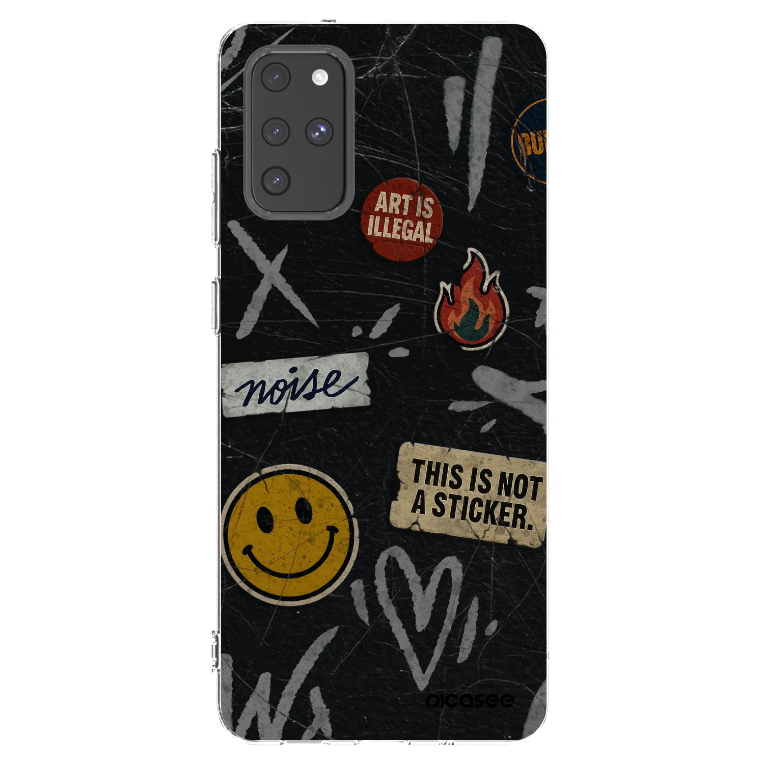 Picasee silikonski prozorni ovitek za Samsung Galaxy S20+ G985F - STICKERS x TAGS