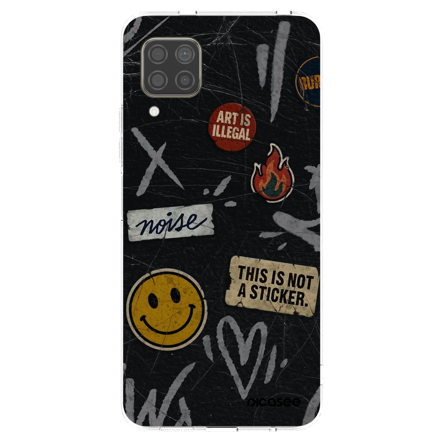 Picasee silikonski prozorni ovitek za Huawei P40 Lite - STICKERS x TAGS
