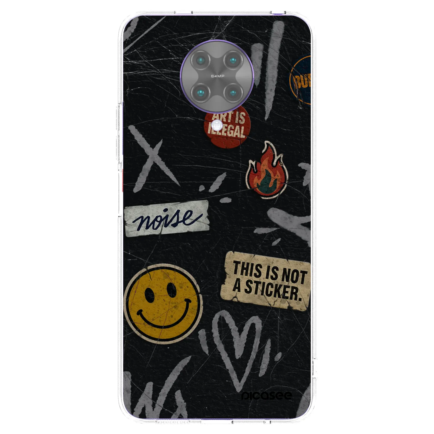 Picasee silikonski prozorni ovitek za Xiaomi Poco F2 Pro - STICKERS x TAGS