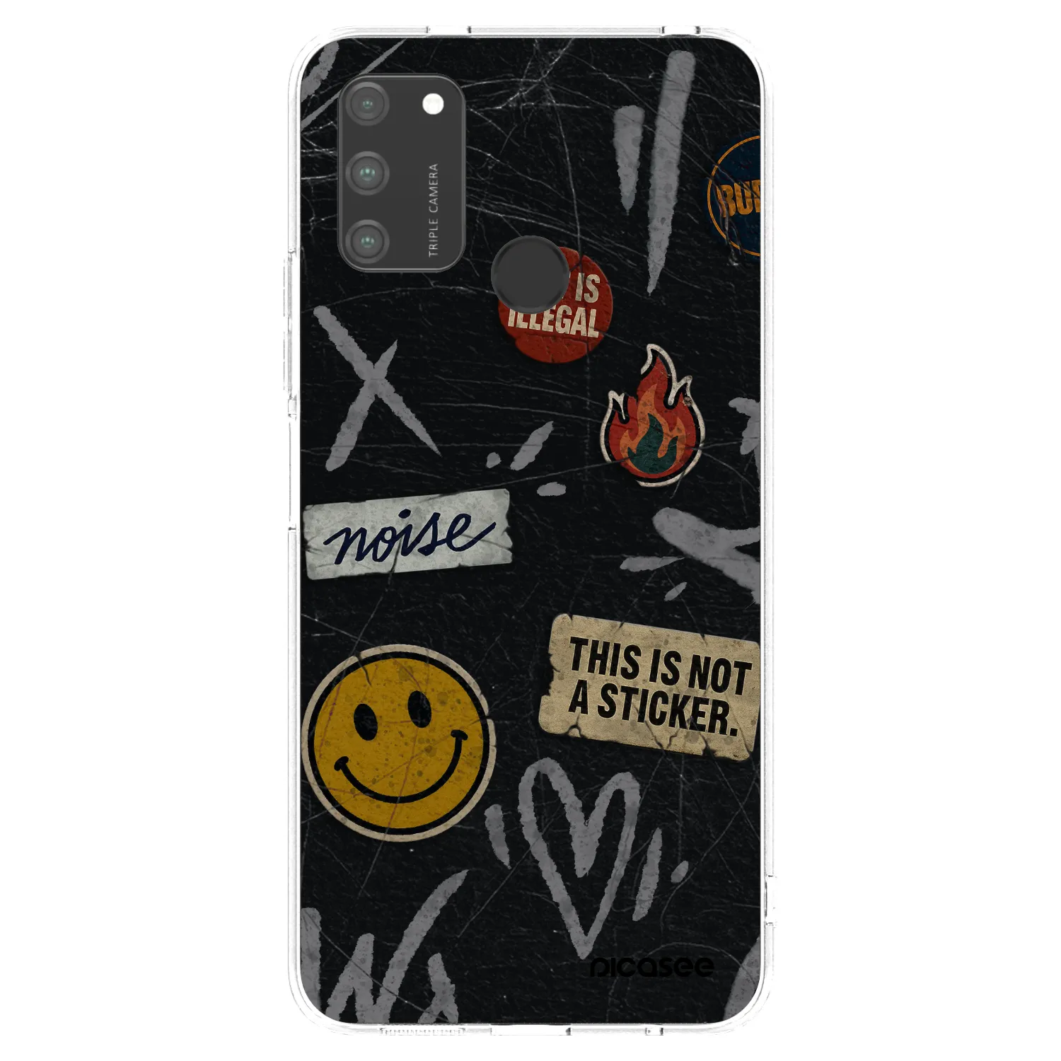 Picasee silikonski prozorni ovitek za Honor 9A - STICKERS x TAGS