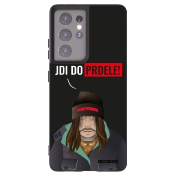 Picasee silikonski črni ovitek za Samsung Galaxy S21 Ultra 5G G998B - Bezďák