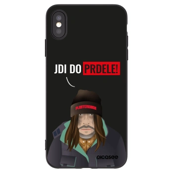 Picasee silikonski črni ovitek za Apple iPhone XS Max - Bezďák