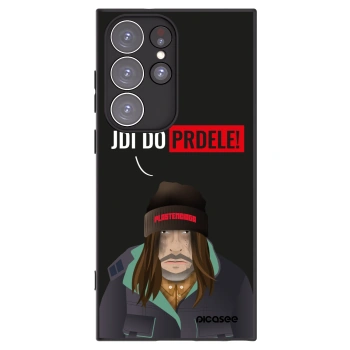 Picasee silikonski črni ovitek za Samsung Galaxy S23 Ultra 5G - Bezďák