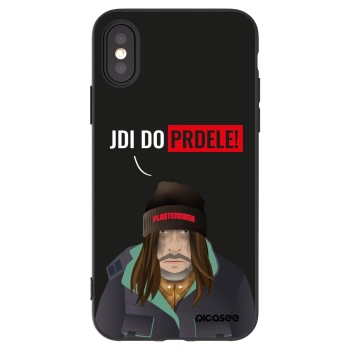 Picasee silikonski črni ovitek za Apple iPhone X/XS - Bezďák