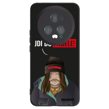 Picasee silikonski črni ovitek za Honor Magic5 Pro - Bezďák