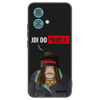 Picasee silikonski črni ovitek za Motorola Edge 40 Neo - Bezďák