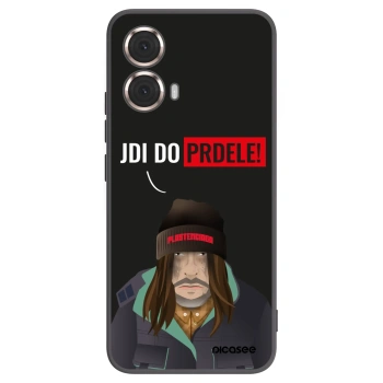 Picasee silikonski črni ovitek za Motorola Moto G85 - Bezďák