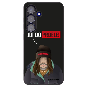 Picasee silikonski črni ovitek za Samsung Galaxy S25 5G - Bezďák