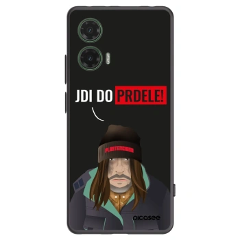 Picasee silikonski črni ovitek za Motorola Moto G35 5G - Bezďák