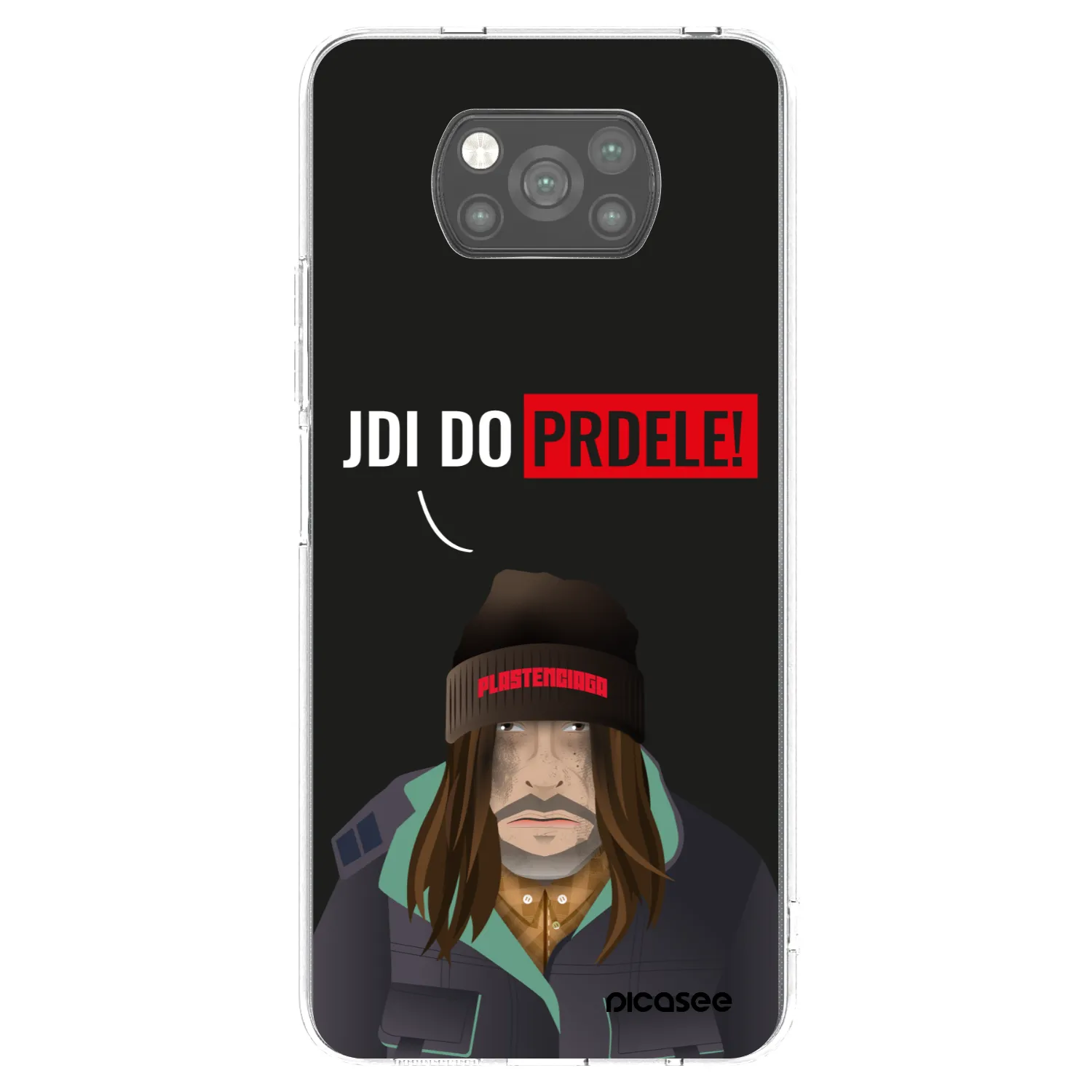 Picasee silikonski črni ovitek za Xiaomi Poco X3 - Bezďák