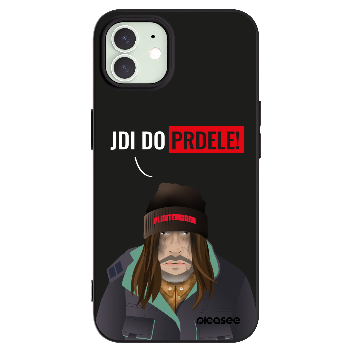Picasee silikonski črni ovitek za Apple iPhone 12 - Bezďák