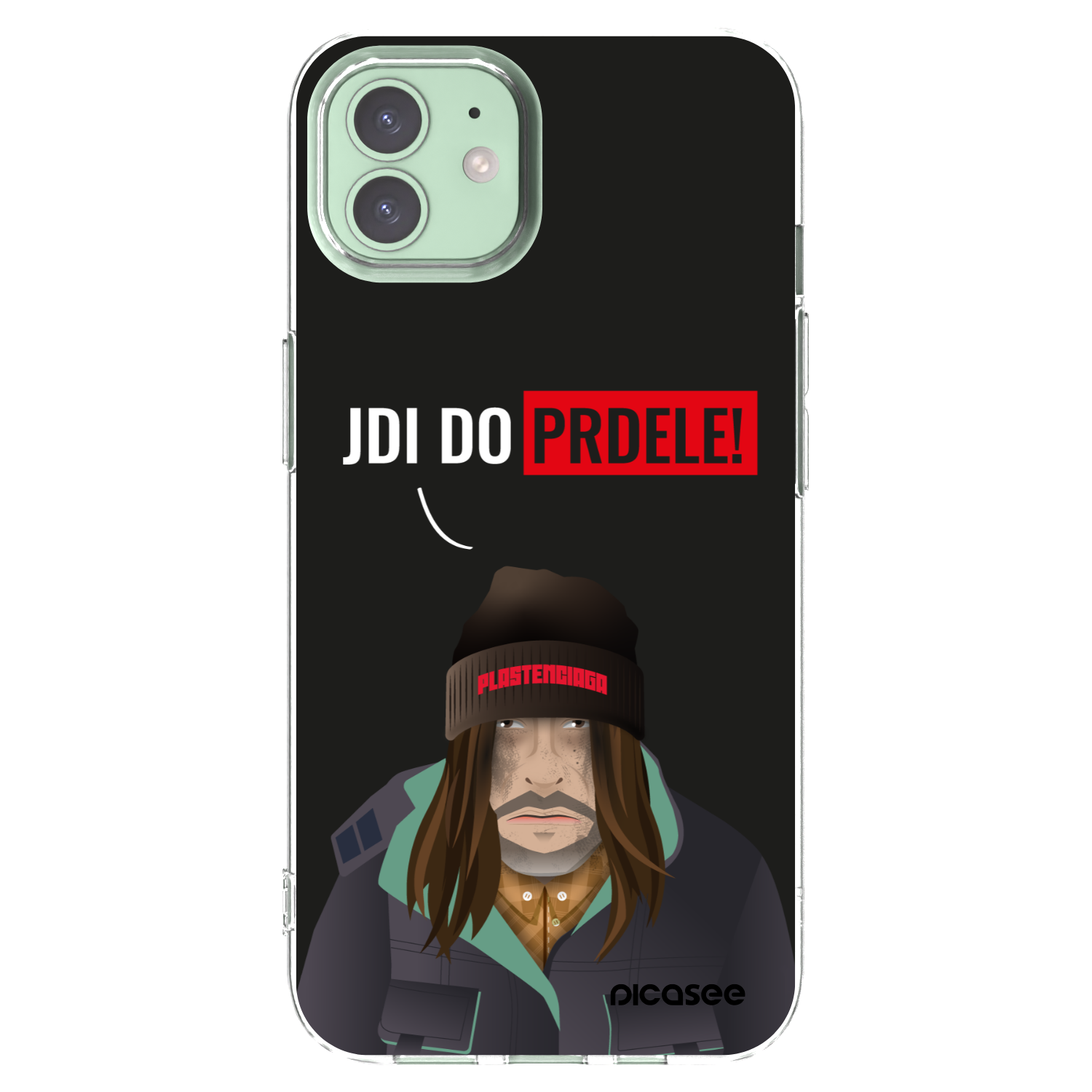 Picasee silikonski prozorni ovitek za Apple iPhone 12 - Bezďák