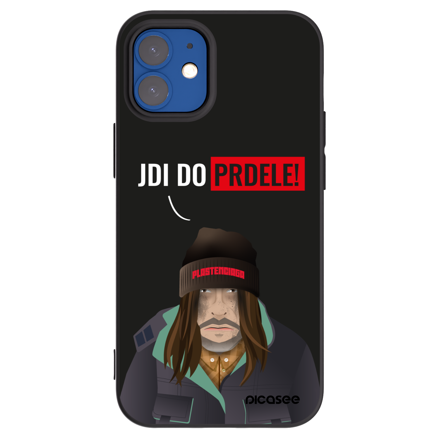 Picasee silikonski črni ovitek za Apple iPhone 12 mini - Bezďák