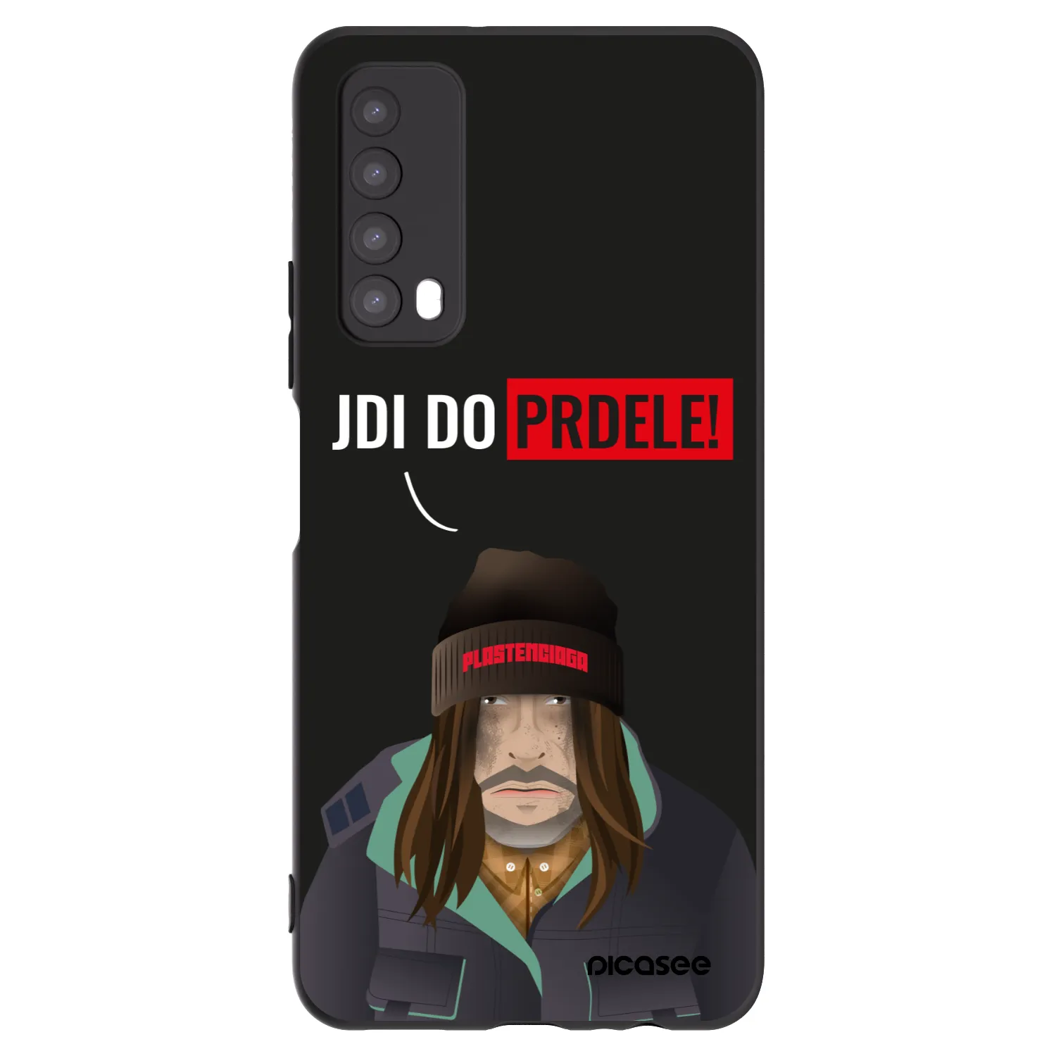 Picasee silikonski črni ovitek za Huawei P Smart 2021 - Bezďák