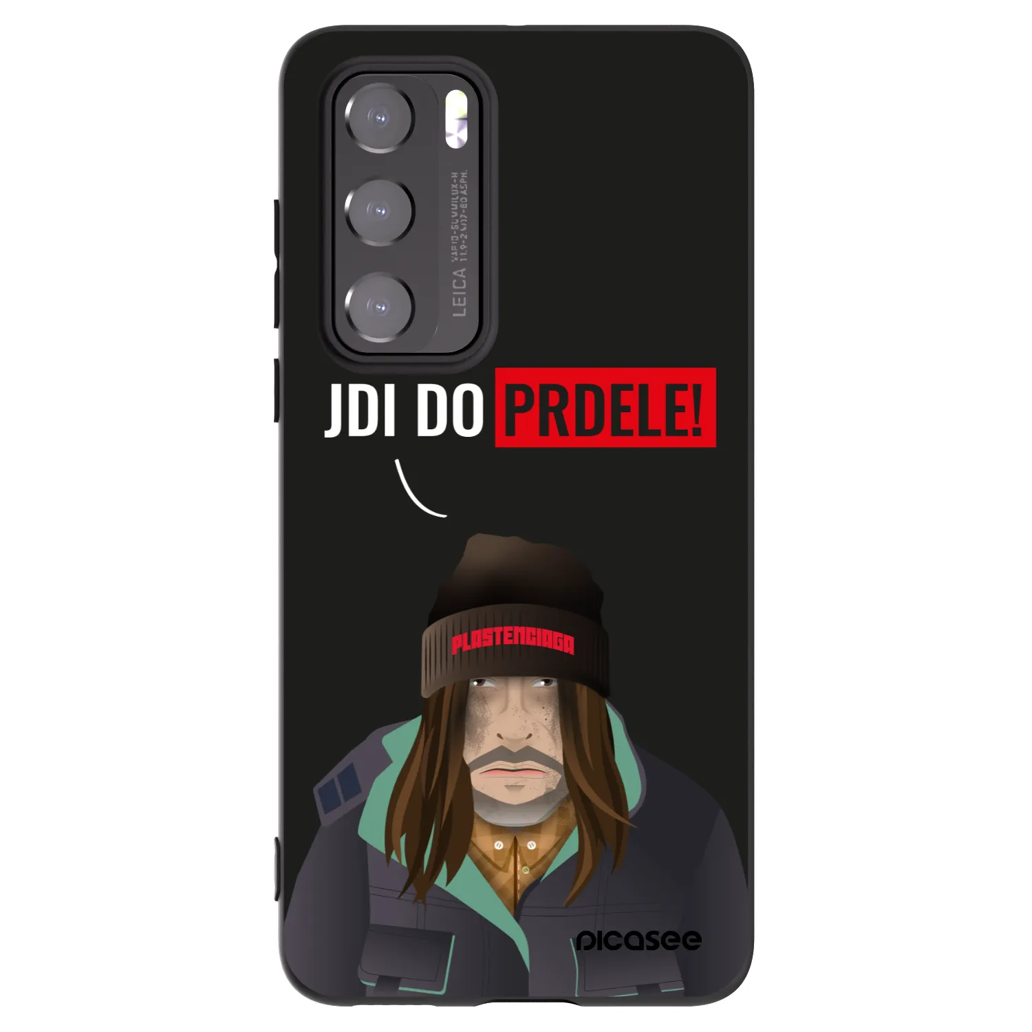 Picasee silikonski črni ovitek za Huawei P40 - Bezďák